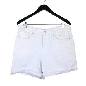 J.Crew High Rise Denim Shorts in White Size 30